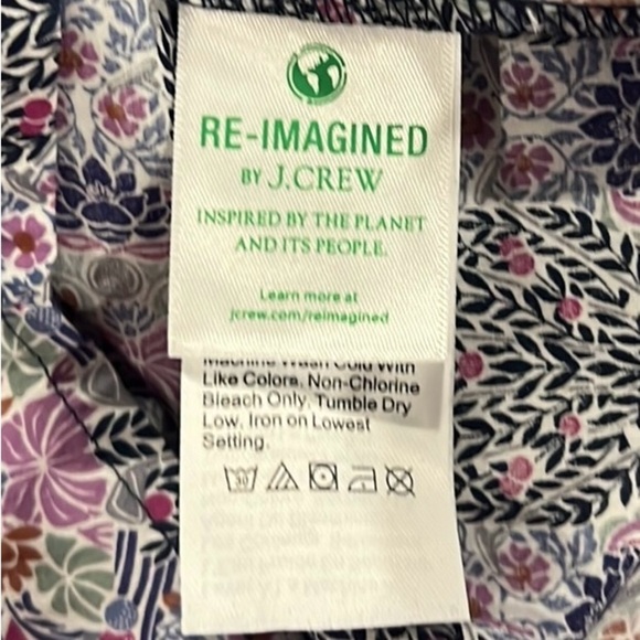 J.Crew women’s button down long sleeve cotton liberty London dress size XS NWT - Picture 9 of 10